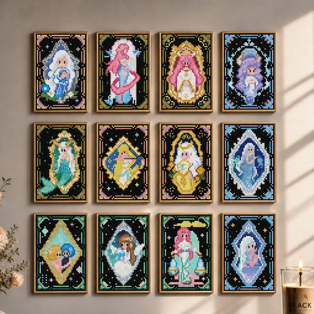 5D Diamond Painting Kit Full Drill - ชุดงานศิลปะเพชร 5D DIY MINIGEM ขนาด 10x15