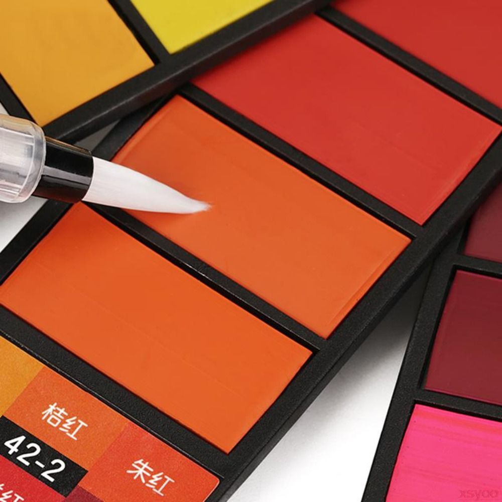 ชุดสีน้ำพับได้แบบพกพา 18/24/36 - Watercolor Paint Set Solid Pigment บทวิจารณ์และราคา