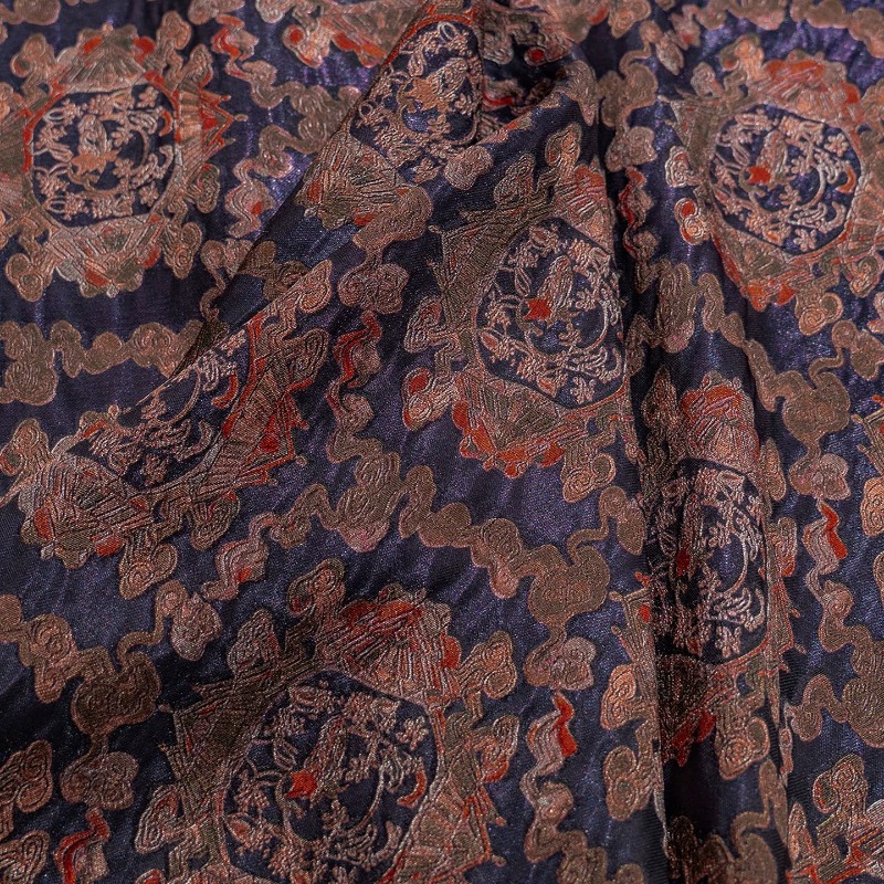 ผ้าแจ็คการ์ดลายดอกไม้สีม่วงแดง - Sewing บทวิจารณ์และราคา