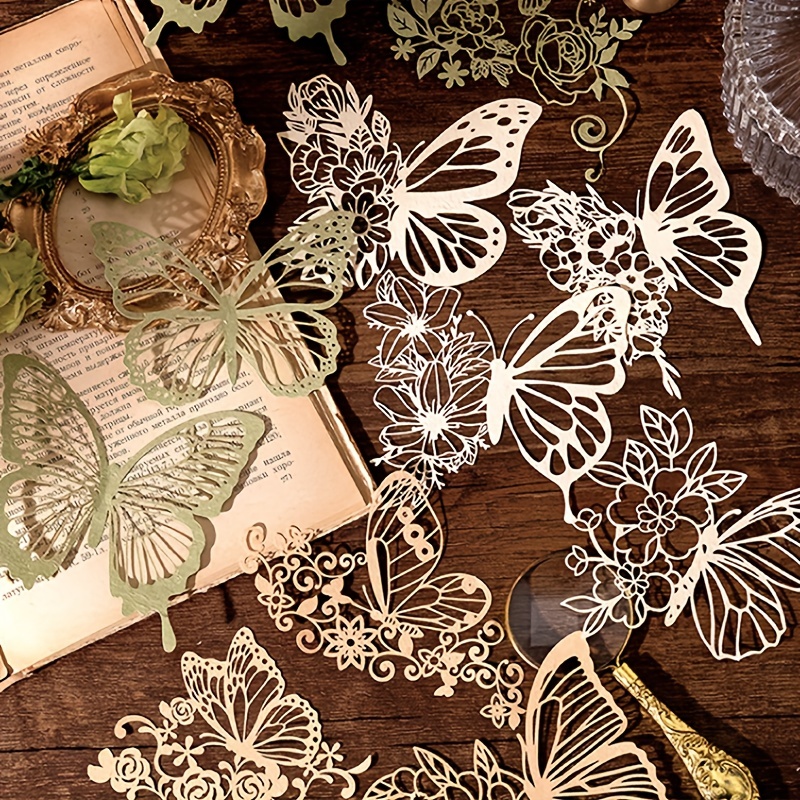10 ชิ้น Vintage Lace Hollow วั - Vintage Junk Journal Scrapbooking Paper บทวิจารณ์และราคา