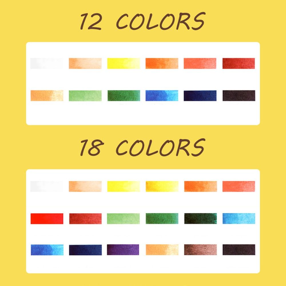 ชุดสีน้ำแบบมืออาชีพ พร้อมพู่กั - Watercolor Paint Set Solid Pigment บทวิจารณ์และราคา