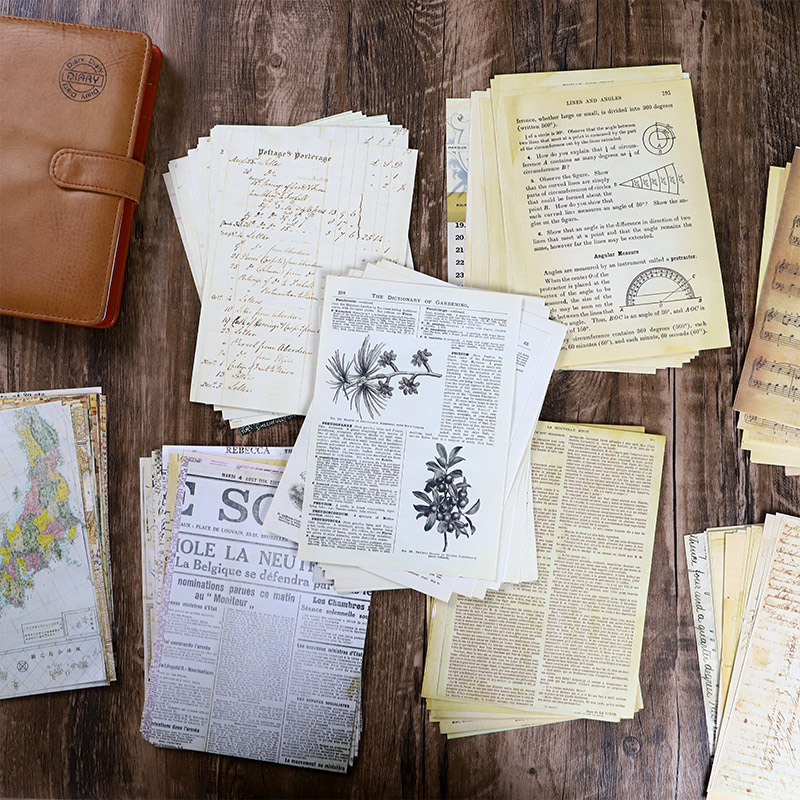 30 ชิ้นแผนที่เก่าดอกไม้ตัวอักษ - Vintage Junk Journal Scrapbooking Paper บทวิจารณ์และราคา