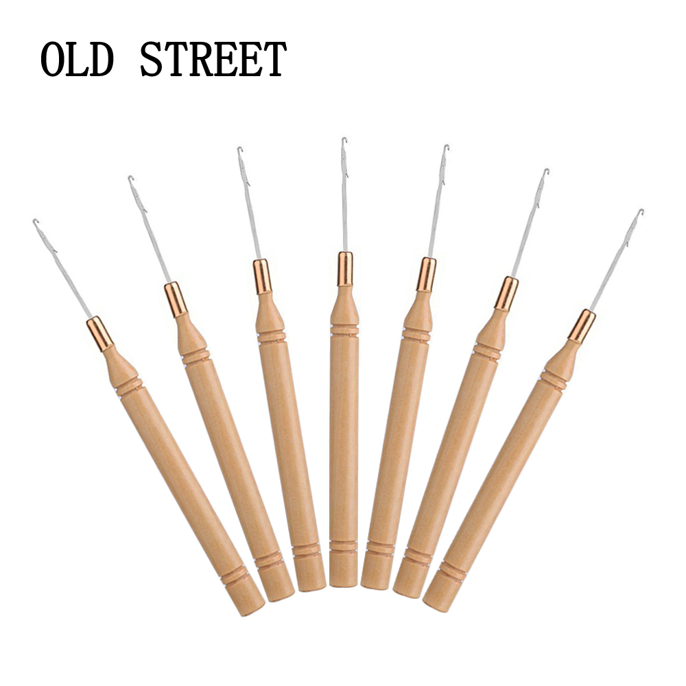 เข็มเกี่ยวต่อผมด้ามไม้ตามหลักส - Wooden Crochet Hooks Ergonomic Handle บทวิจารณ์และราคา