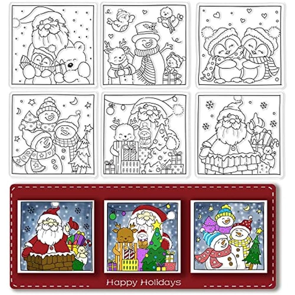 ตรายางซิลิโคนใสแสตมป์คริสต์มาส - Clear Silicone Stamps For Card Making บทวิจารณ์และราคา