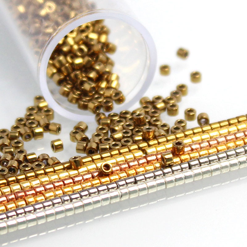 ญี่ปุ่น MKU ลูกปัดแก้วสีเมทัลล - Glass Seed Beads 2Mm Jewelry Making บทวิจารณ์และราคา