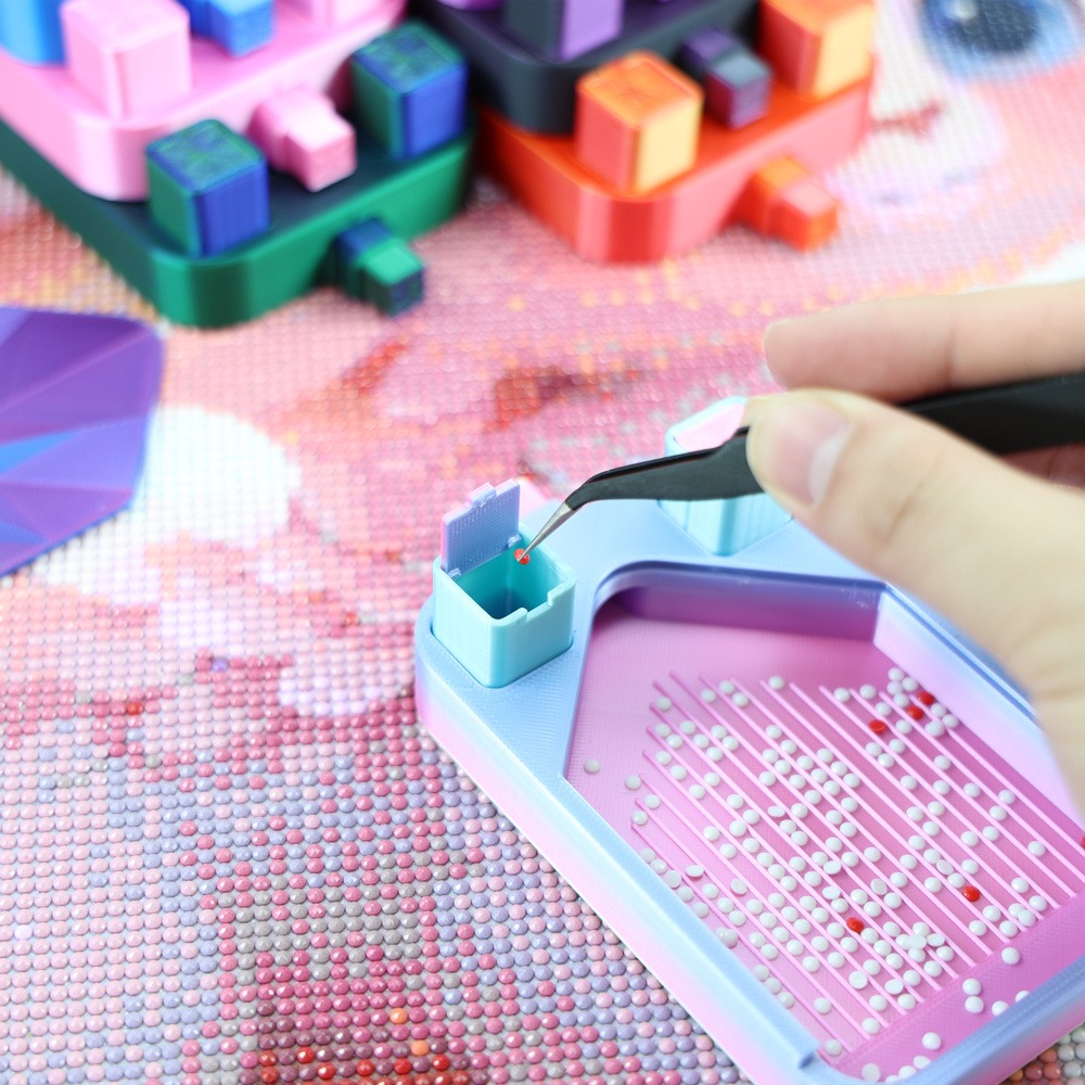 ถาดใส่เพชรหลากสีพร้อมถังขยะ 2  - Painting Supplies บทวิจารณ์และราคา