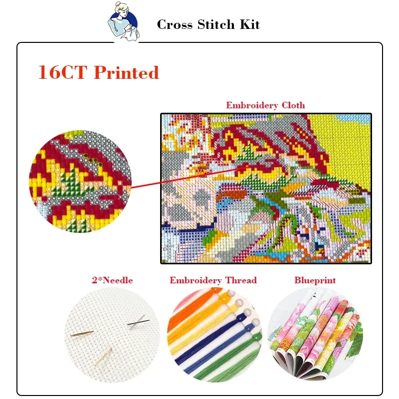 Joy Sunday Cross Stitch ชุดแอป - Cotton Embroidery Thread Skeins บทวิจารณ์และราคา