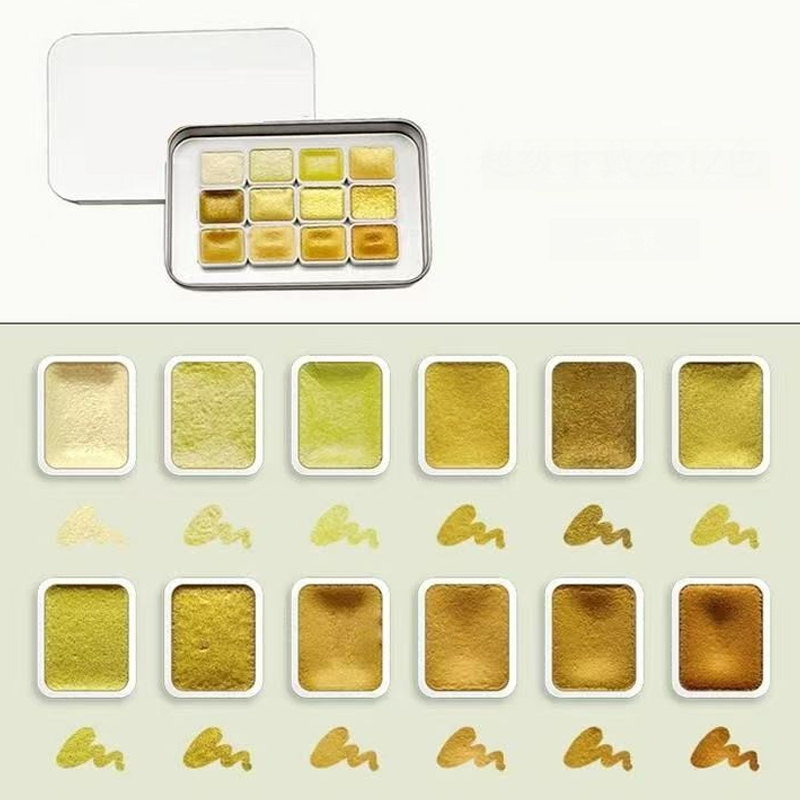 ชุดสีน้ำระดับมืออาชีพที่สมบูรณ - Watercolor Paint Set Solid Pigment บทวิจารณ์และราคา