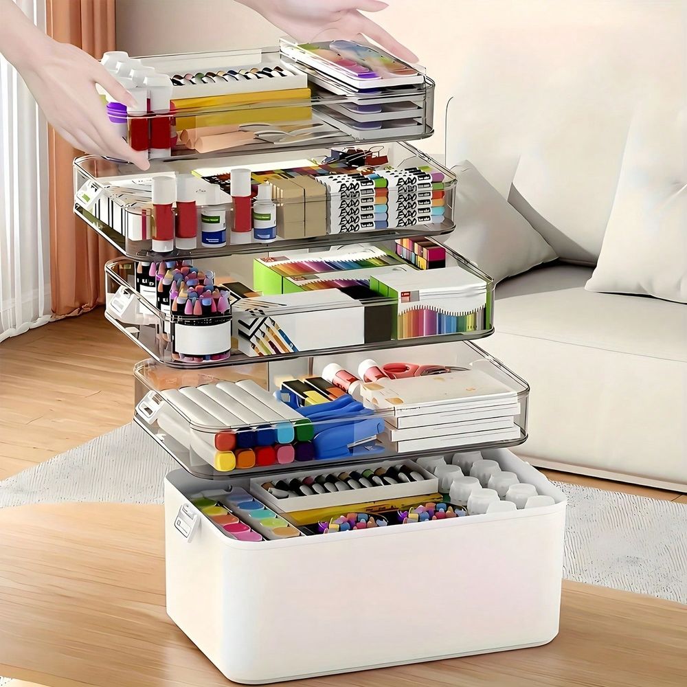 กล่องจัดเก็บยาแบบโปร่งใสหลายชั - Sewing บทวิจารณ์และราคา
